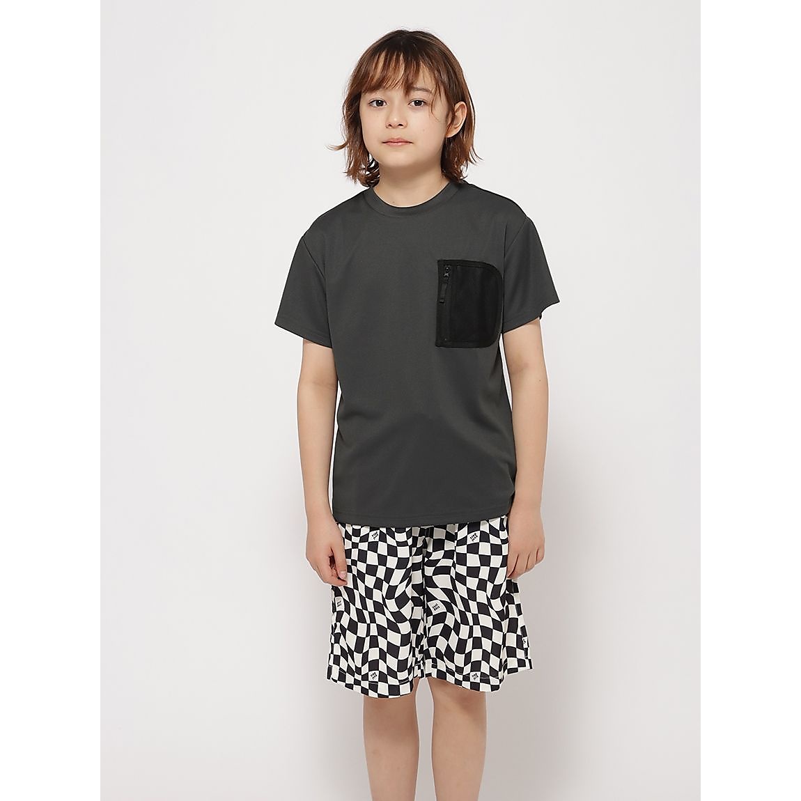 PEメッシュスムース メッシュポケットTシャツ JUNIOR