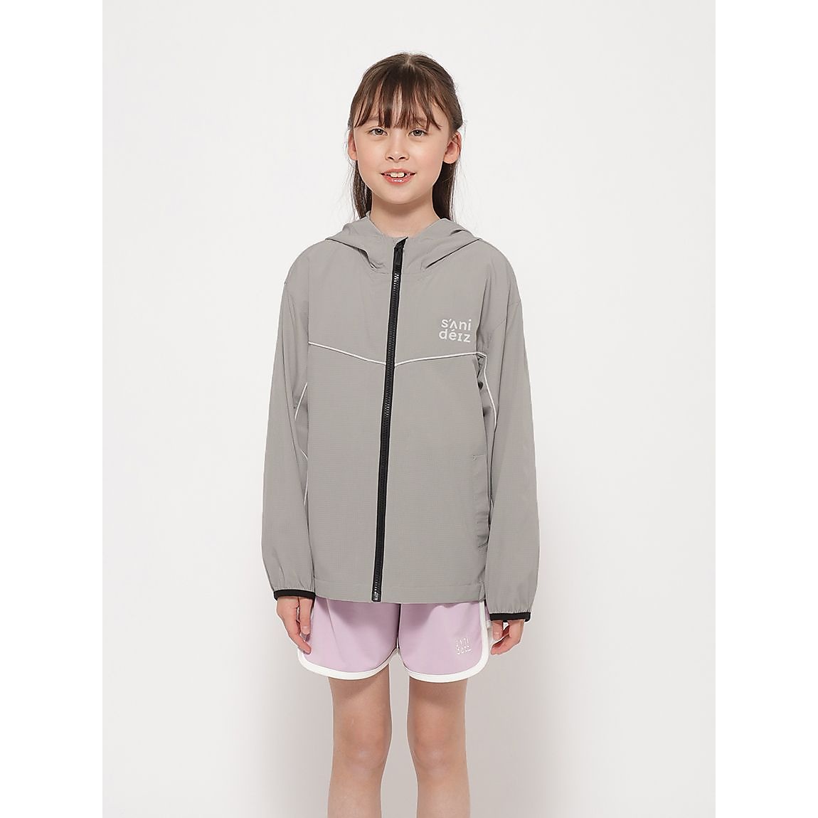 ソフトナイロンストレッチ フーディージャケット JUNIOR