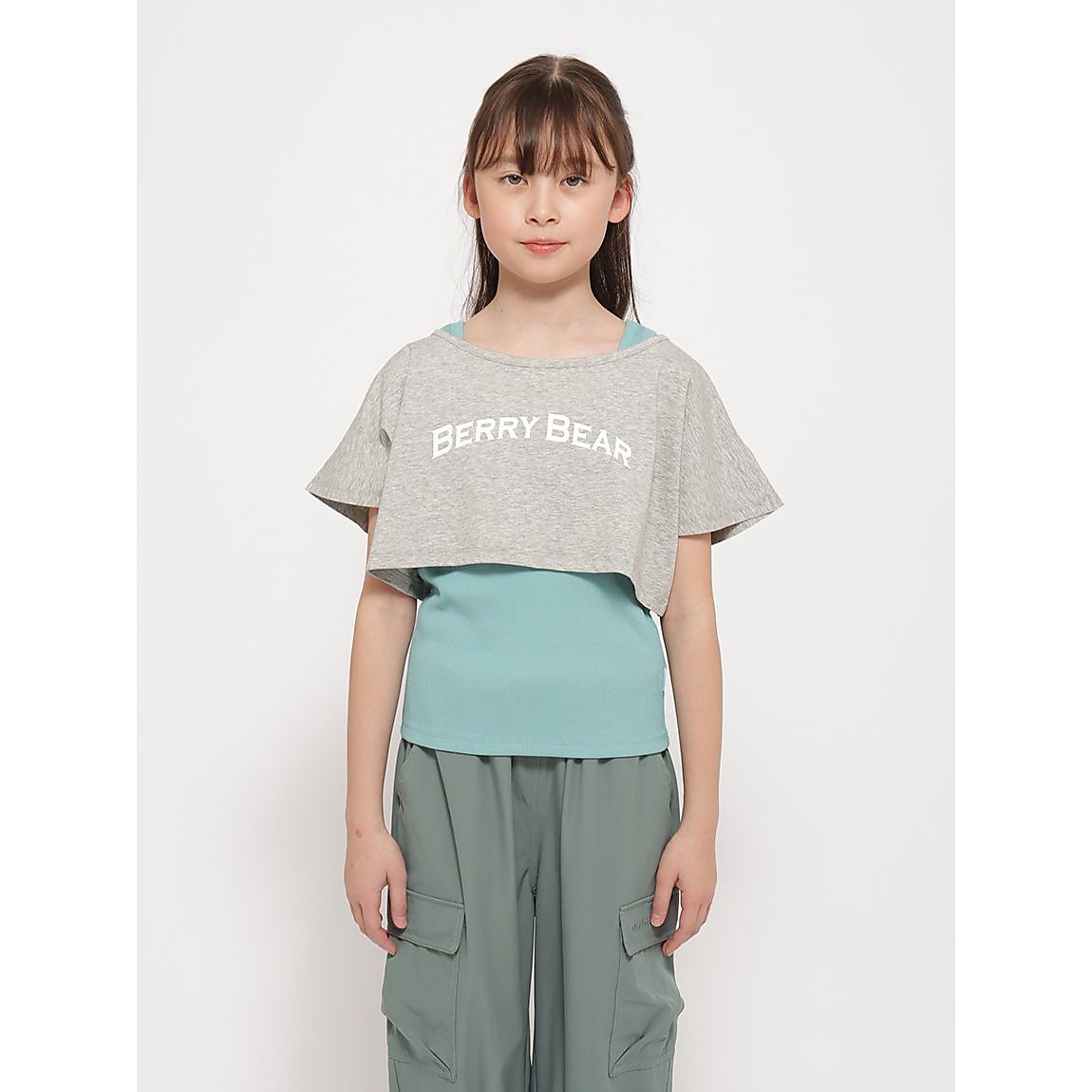 「Berry Bear」シリーズ ショートトップス×タンクセットGIRLS