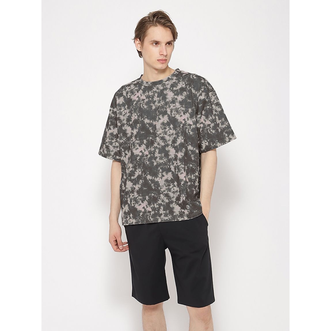 コットンタッチ天竺 オーバーサイズ半袖Tシャツ MENS