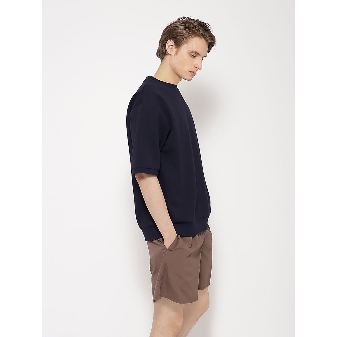 コットンPEスウェット クルーネック半袖 UNISEX