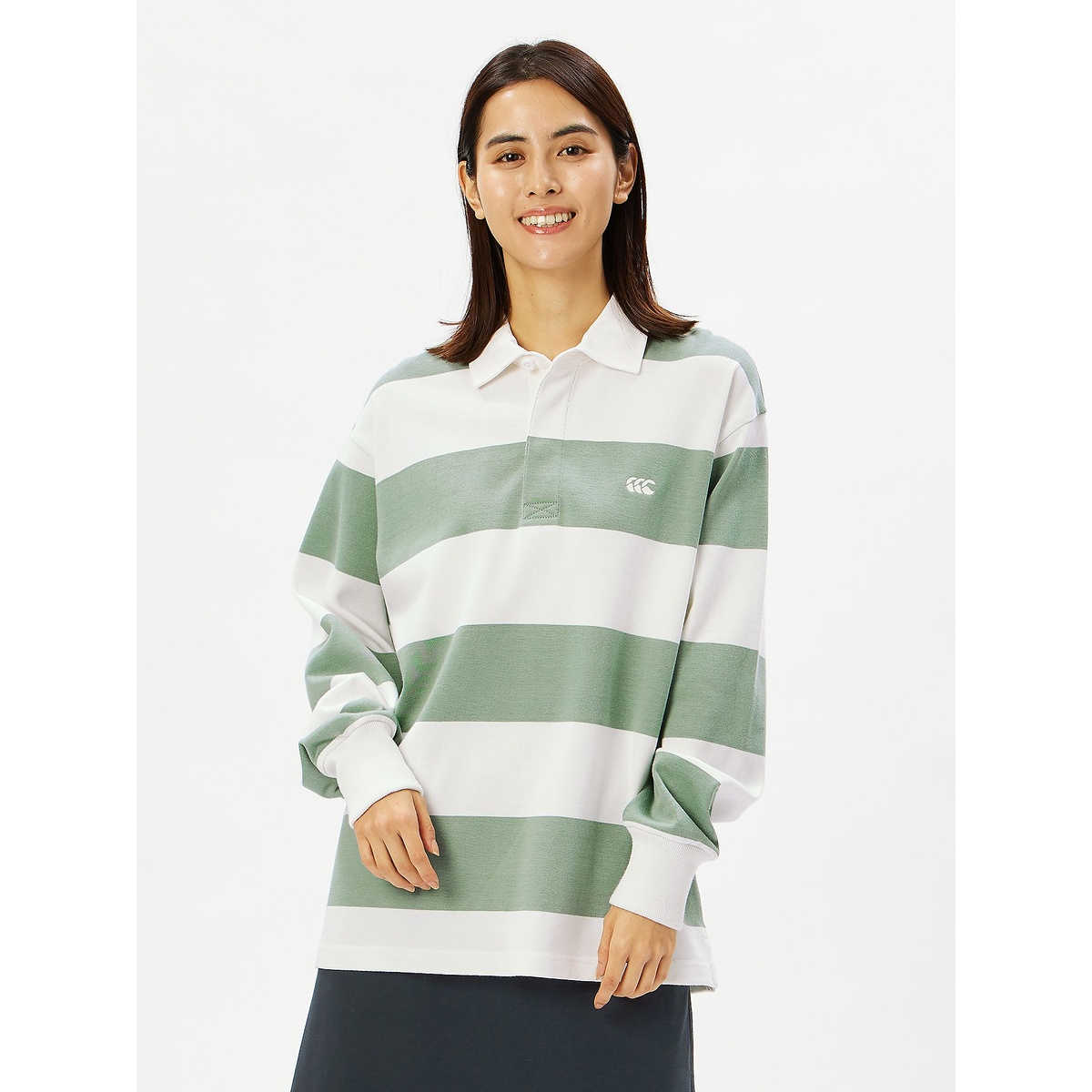 4INCH STRIPE RUGBY JERSEY(ソリッドカラーラグビージャージ)
