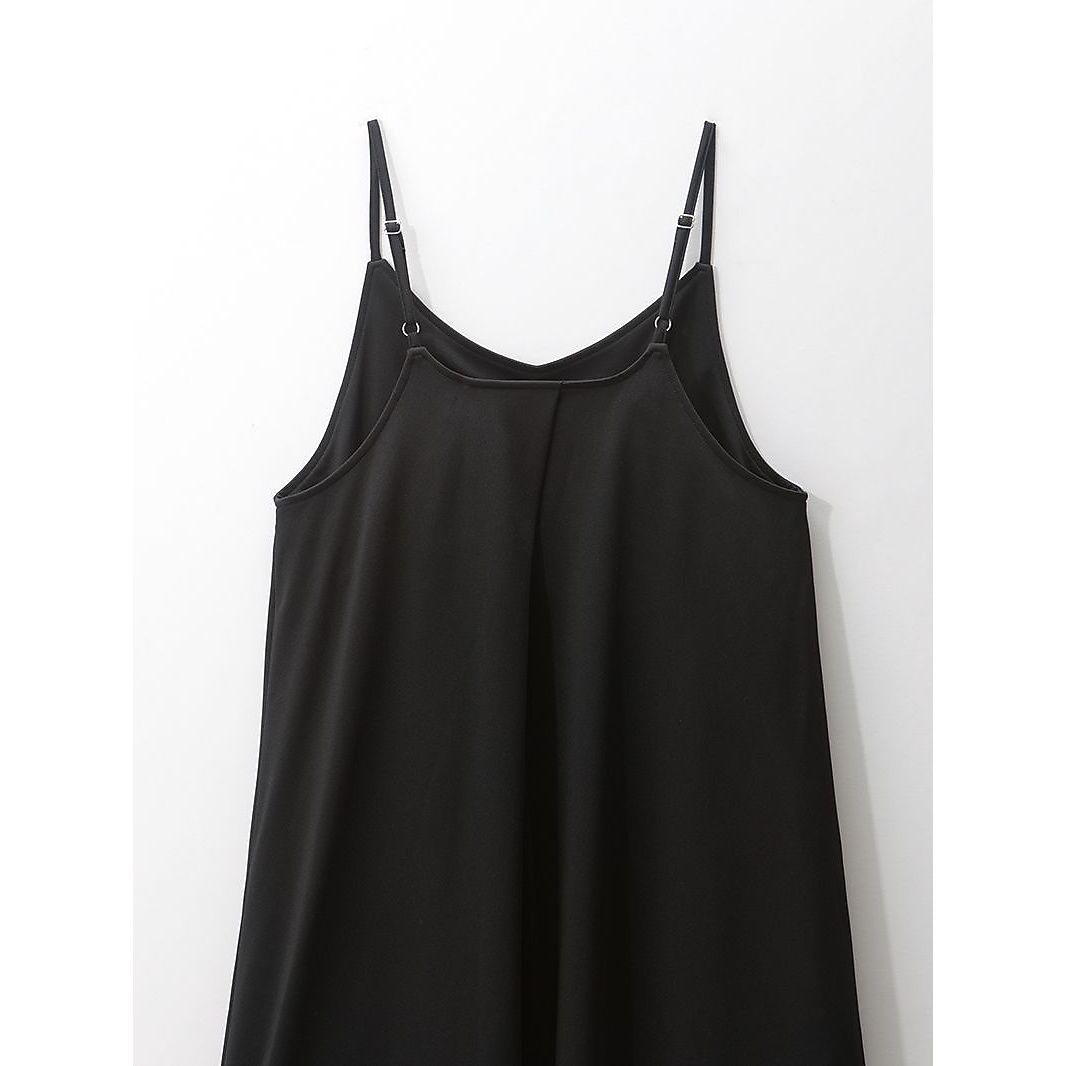 PLWAQAシャネツキャミワンピレディBK M