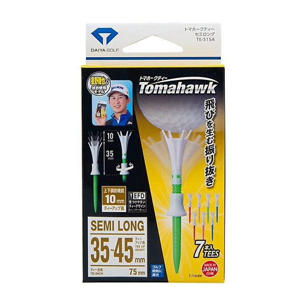 ダイヤ トマホークティーセミロング TE-515A ホワイト