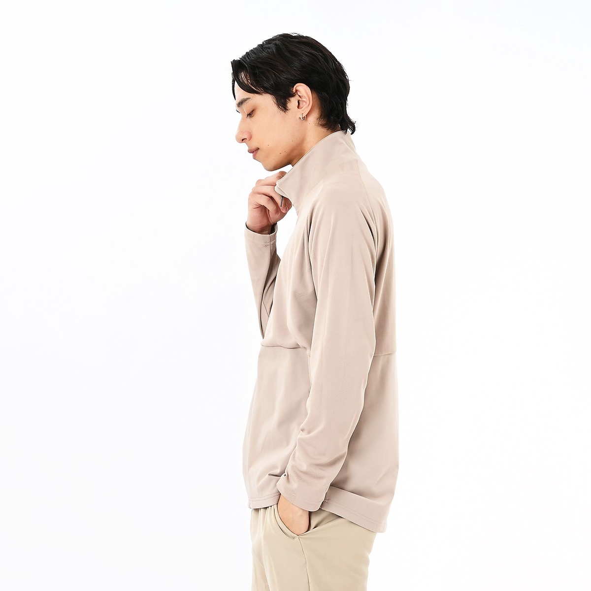 Black Out ジャガードトラックニットジャケット