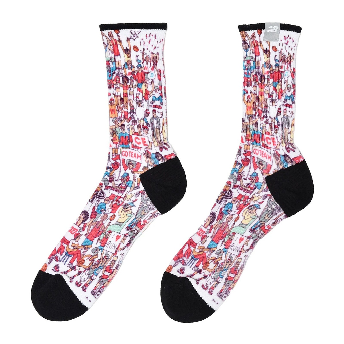 デジタルプリントクルーソックス1P