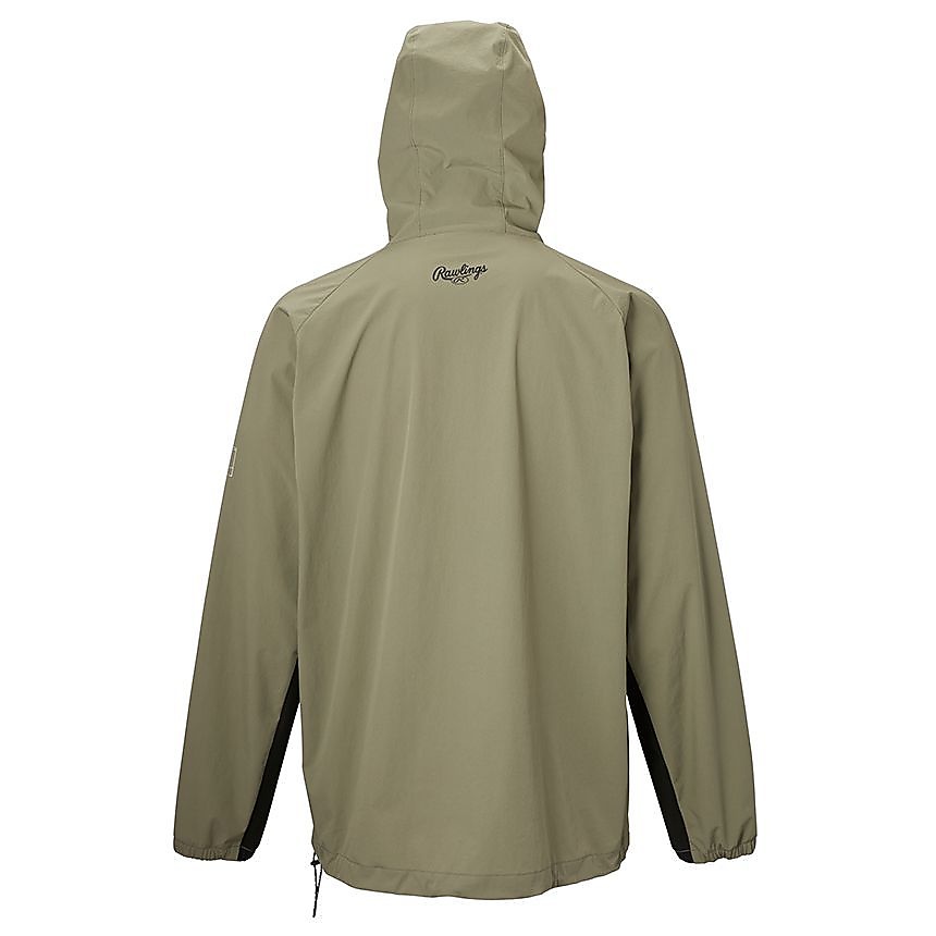 BLACK LABEL(ブラックレーベル)フルジップウインドジャケット-ダスティーグリーン