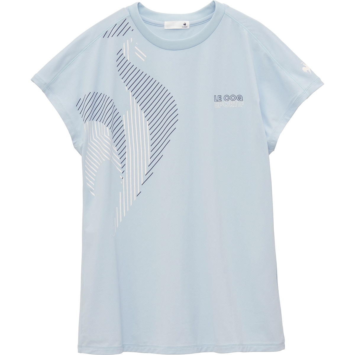 接触冷感フレンチスリーブシャツ