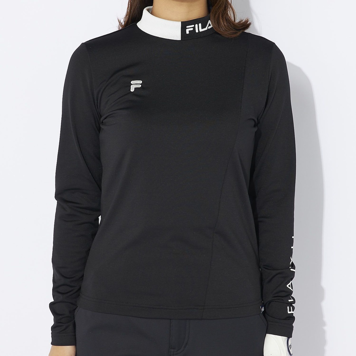 FILA GOLF 長袖モックネックシャツ