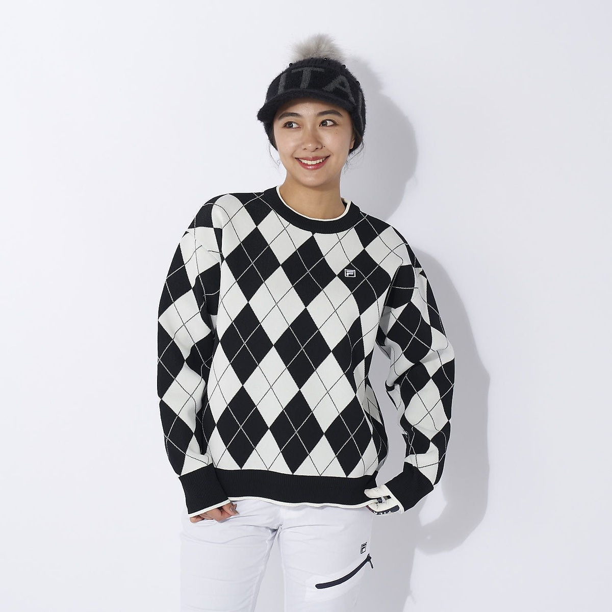 FILA GOLF 柄バリエーションセーター