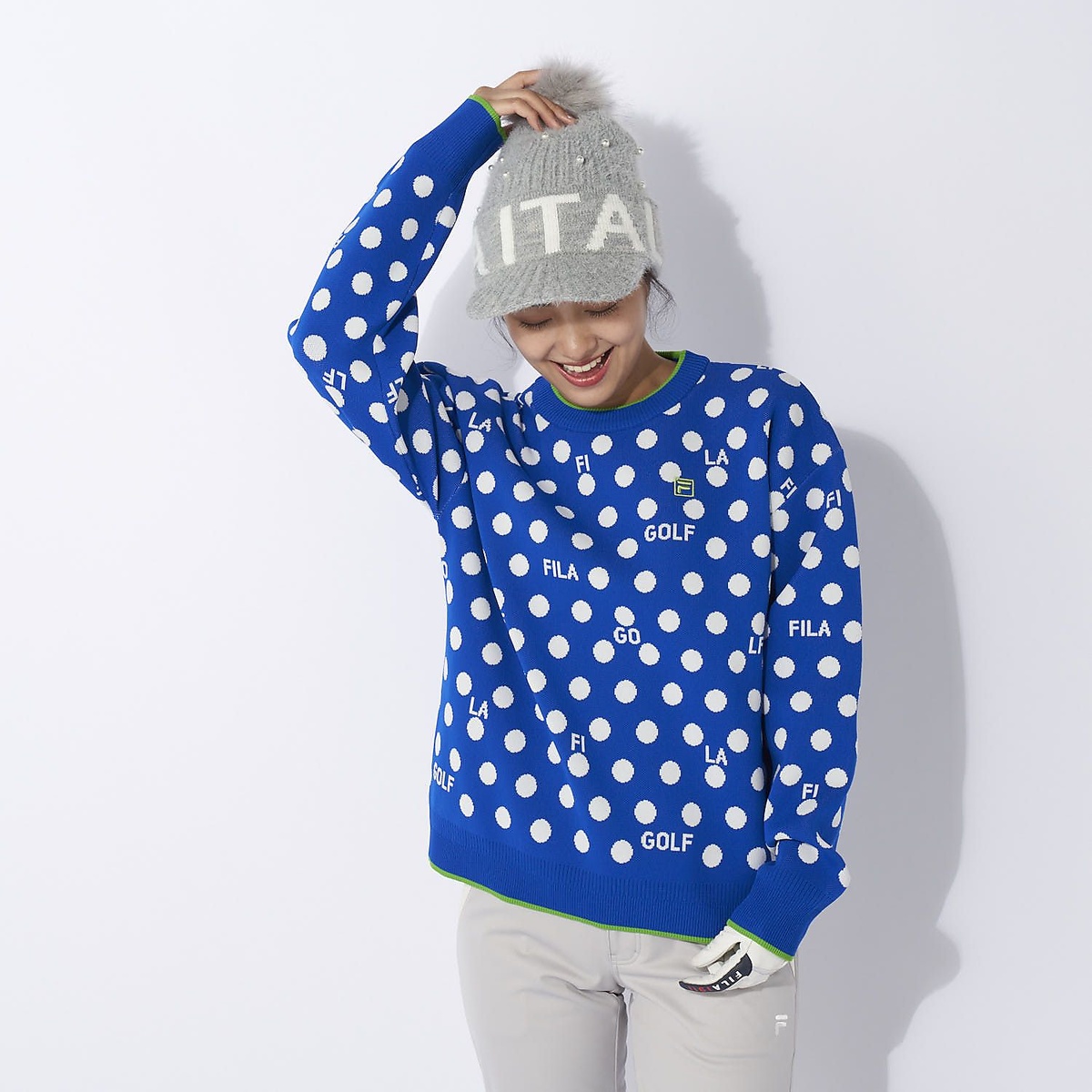 FILA GOLF 柄バリエーションセーター