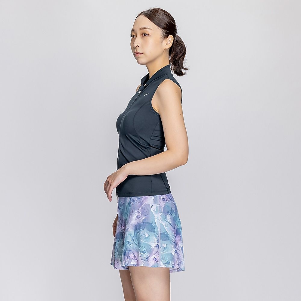 ナイキ SP25 ジップ付き袖なしゆったりシルエット総柄2in1パンツセパレーツ