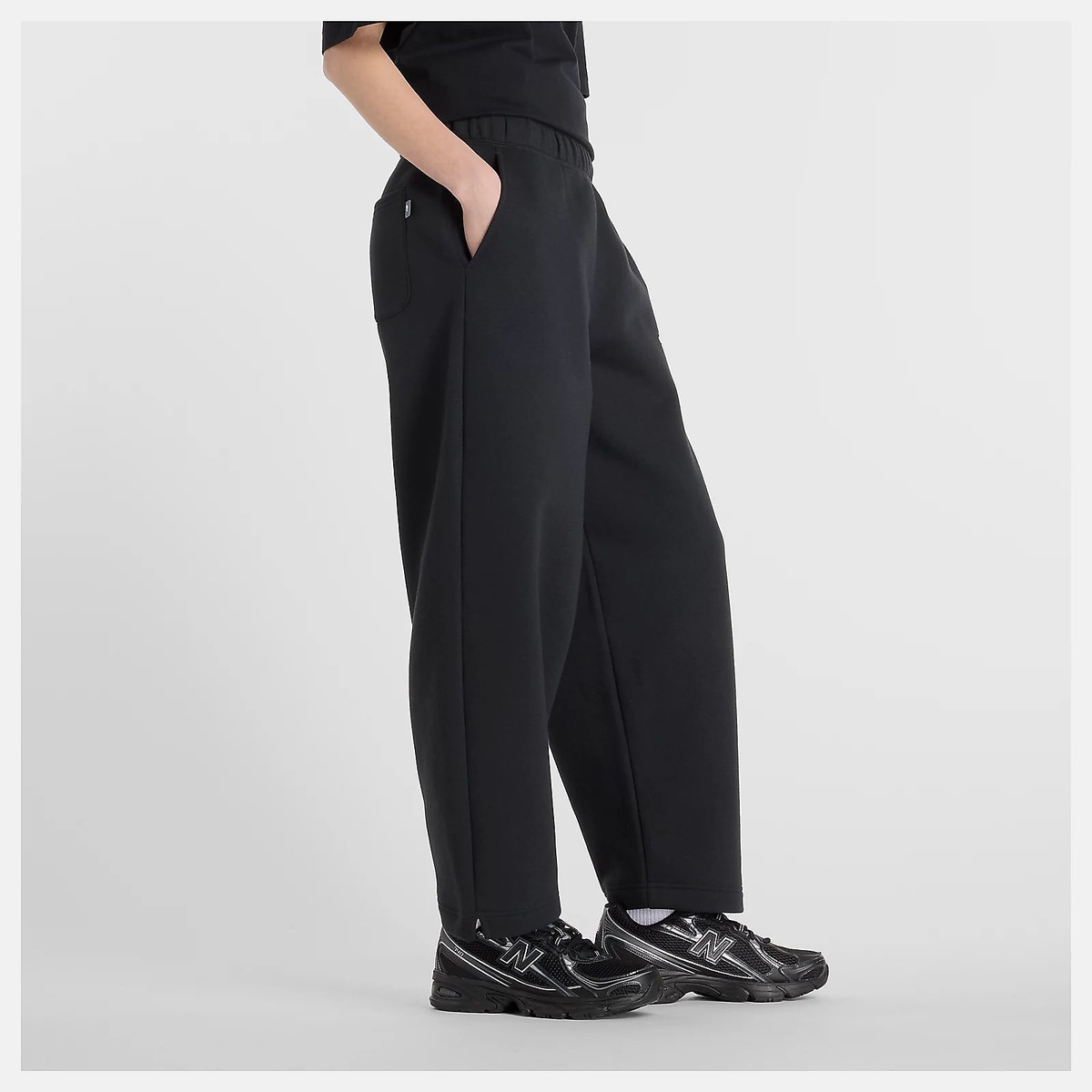 Linear Heritage フリースバレルレッグパンツ