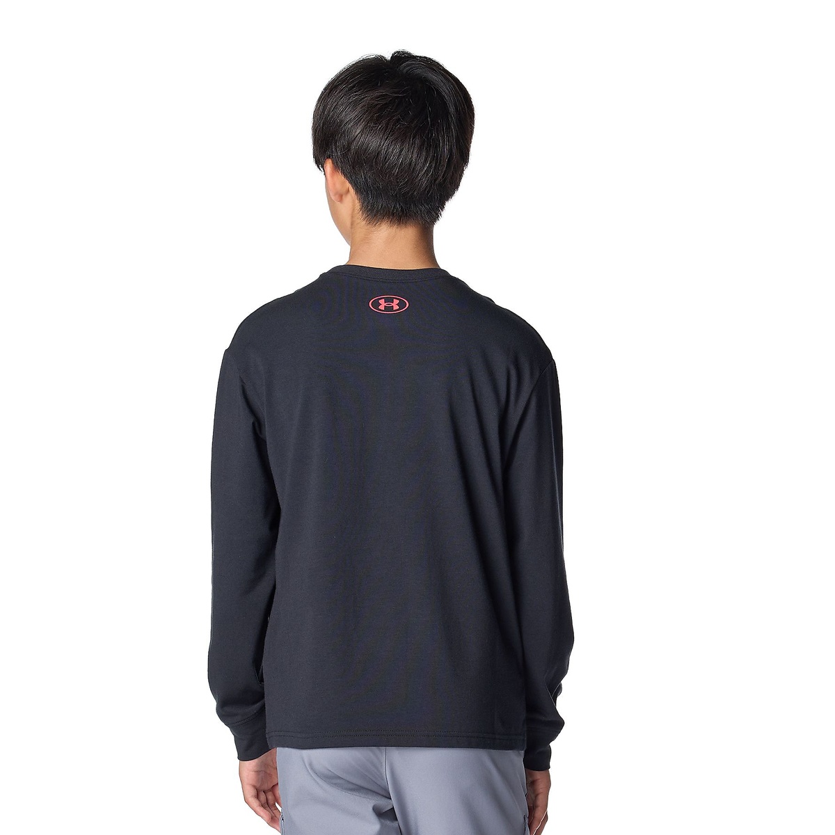 UA PERFORMANCE COTTON VARSITY LOGO LONG SLEEVE T-SHIRT