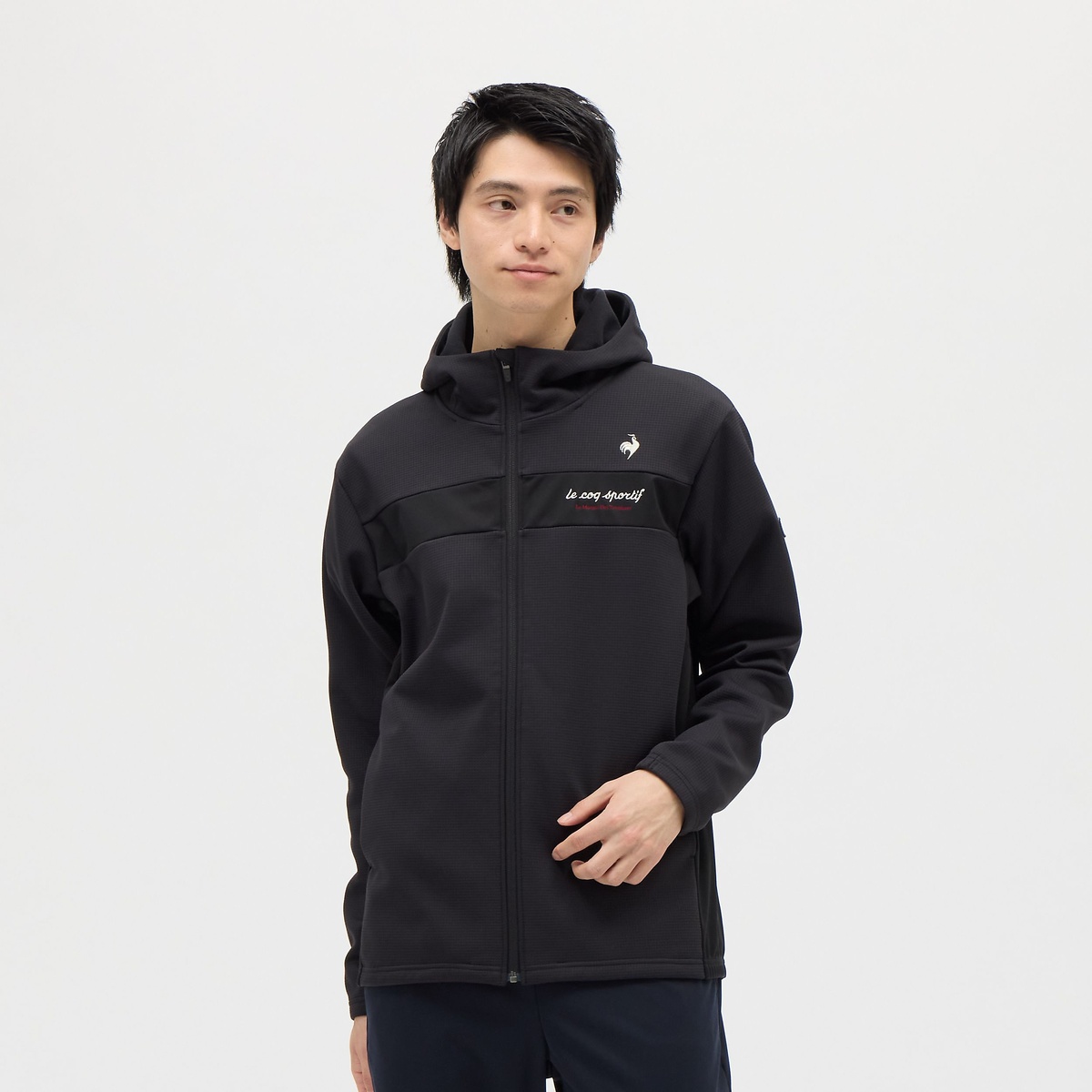 防風ストレッチワッフルボンディングアウター