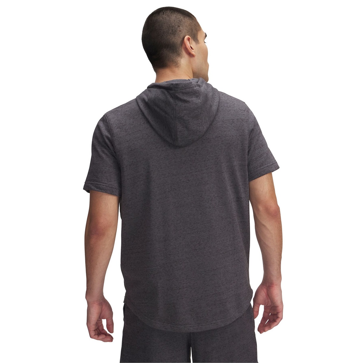 UA RIVAL TERRY LEFT CHEST SHORT SLEEVE HOODIE