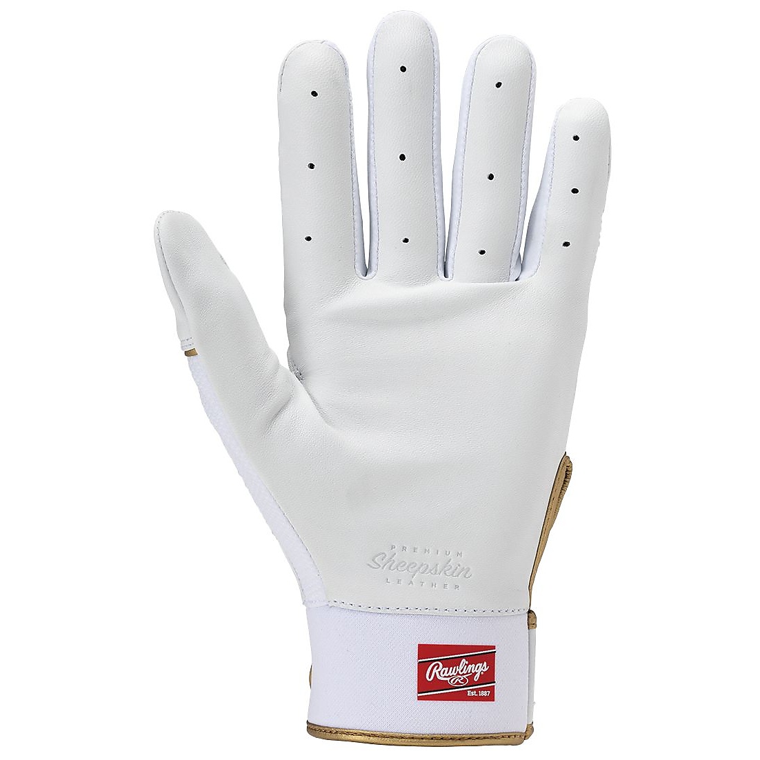 両手用 Pro Preferred バッティンググローブ-ホワイト