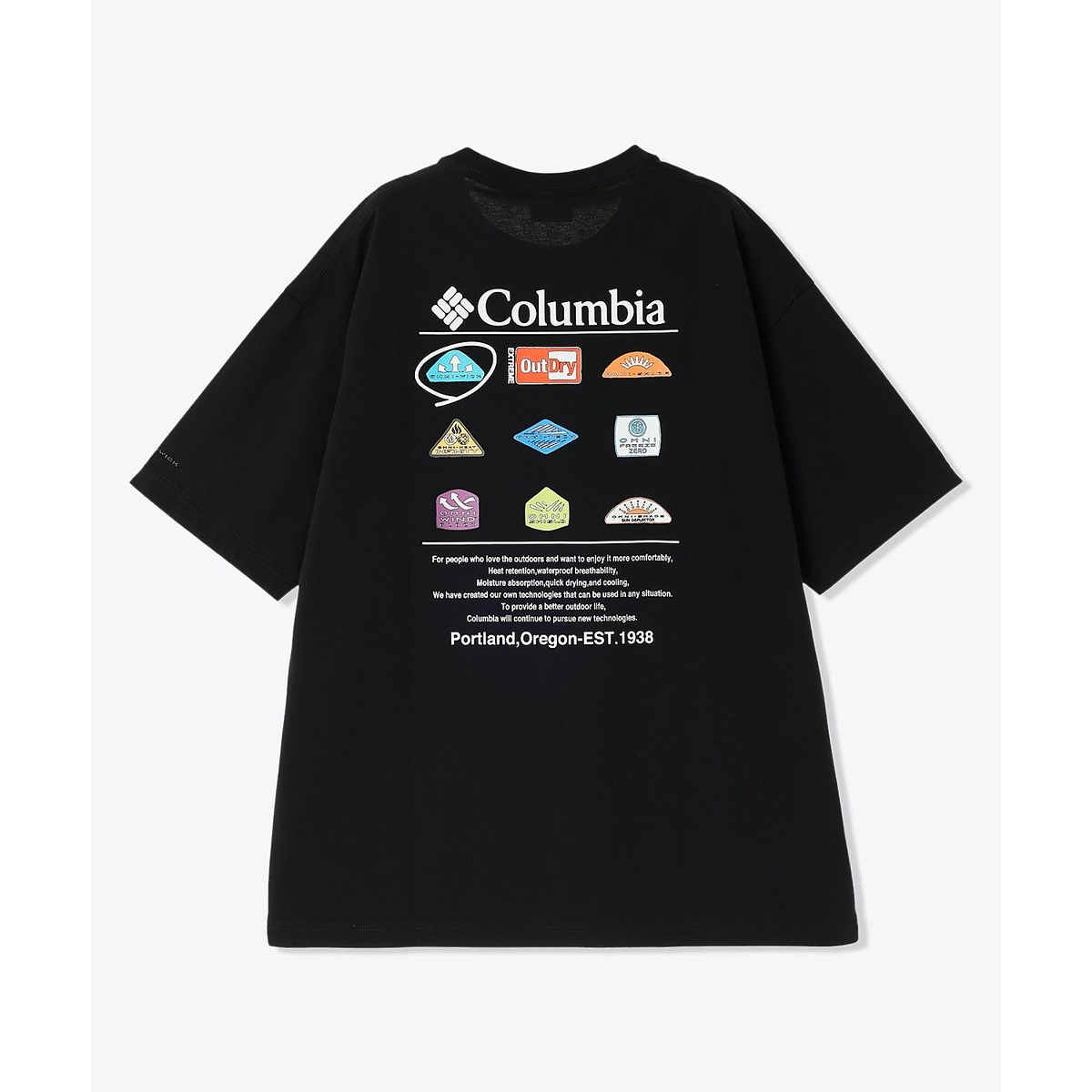 スタックブルックグラフィックショートスリーブTシャツ