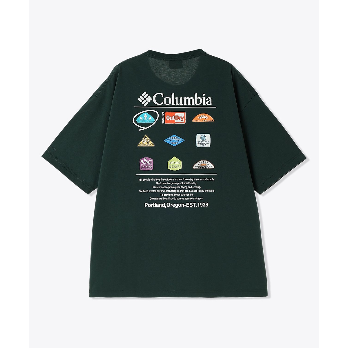 スタックブルックグラフィックショートスリーブTシャツ