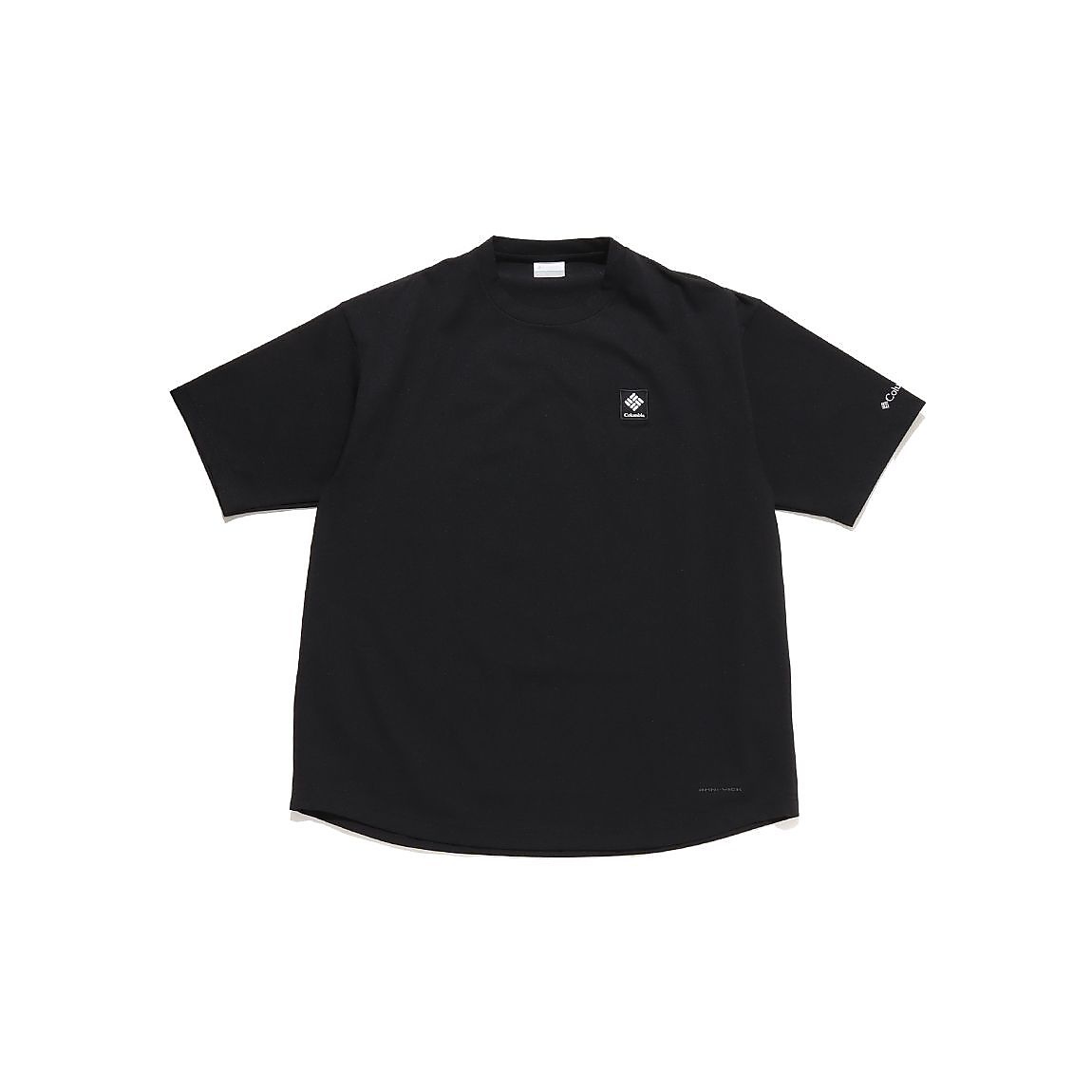 レイリバースプリットラグラングラフィックショートスリーブTシャツ