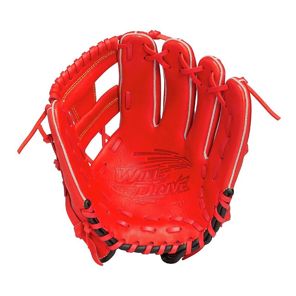 ジュニア軟式用ウィルドライブレッド(WILL DRIVE RED) 限定カラーオールラウンド用:サイズM