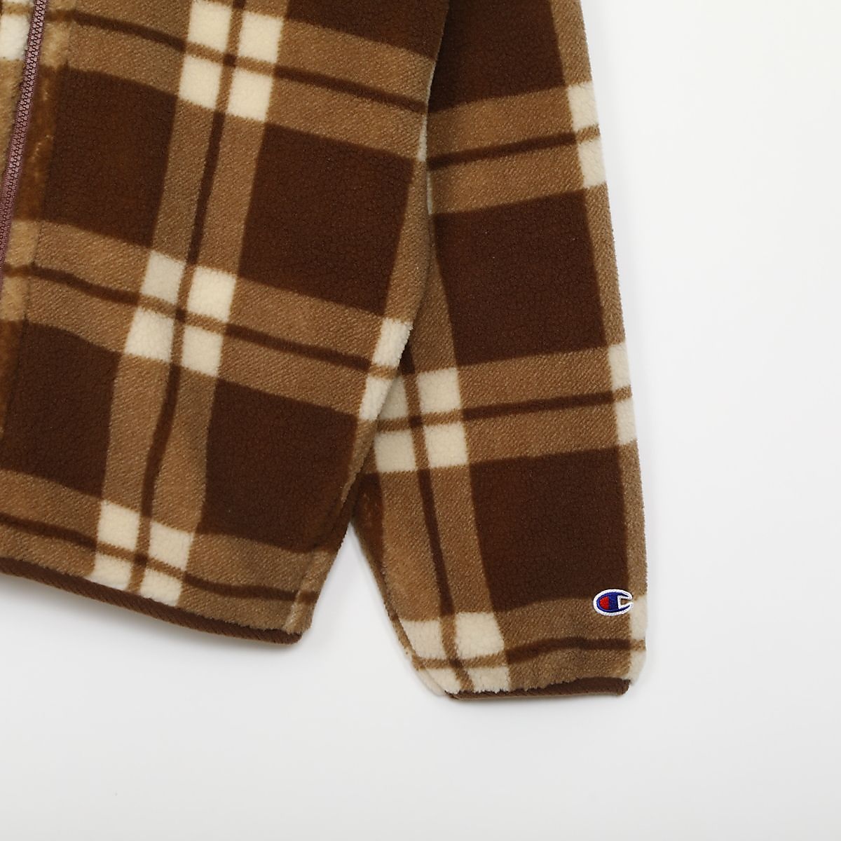 CHECK ZIP HOODED JACKET
