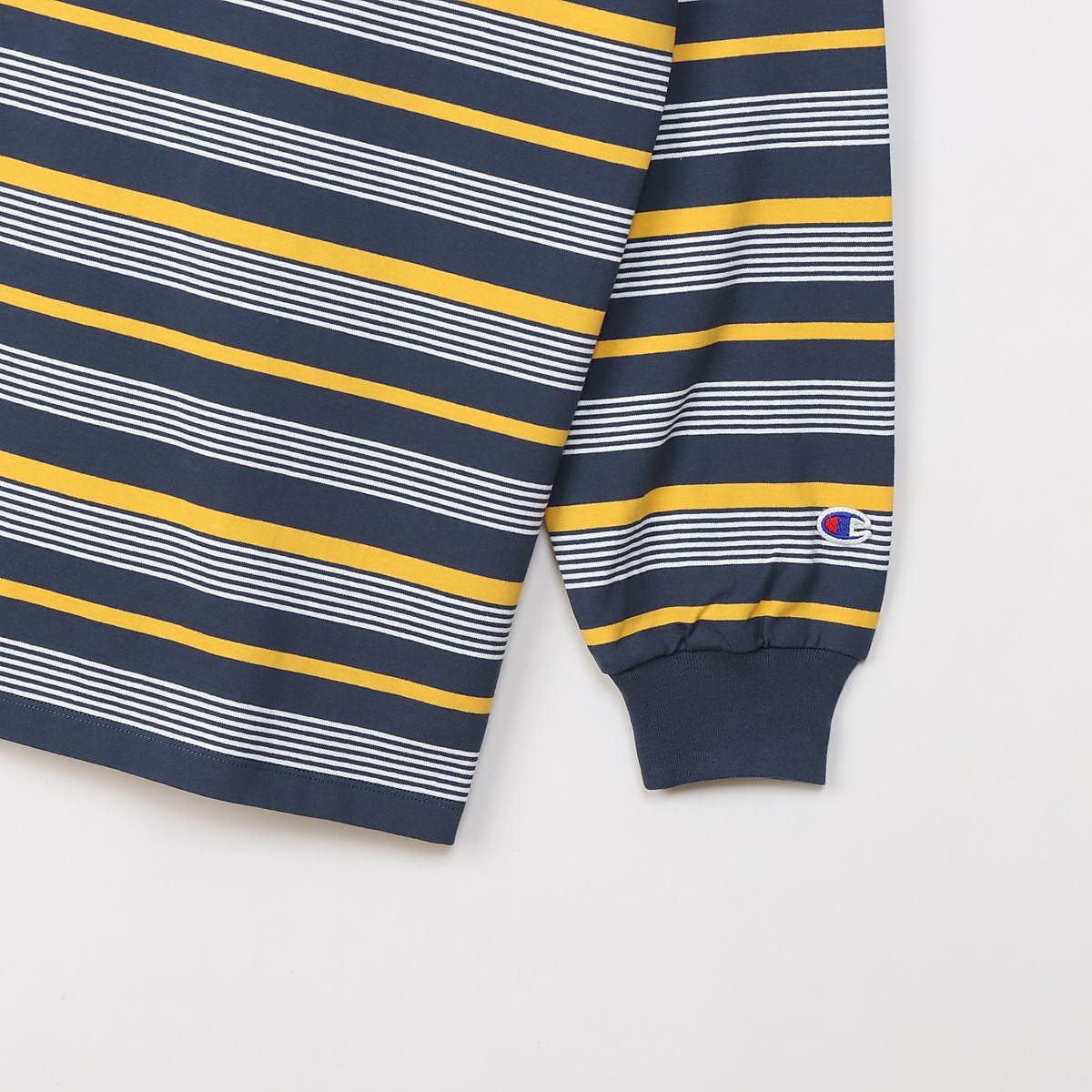 LONG SLEEVE BORDER T-SHIRT