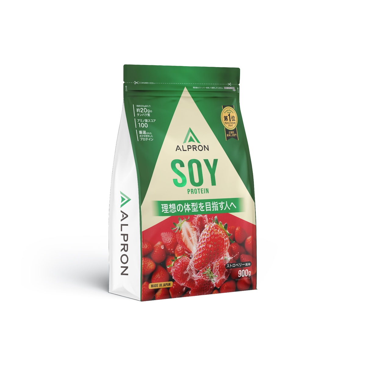 ALPRON SOY ストロベリー 900g