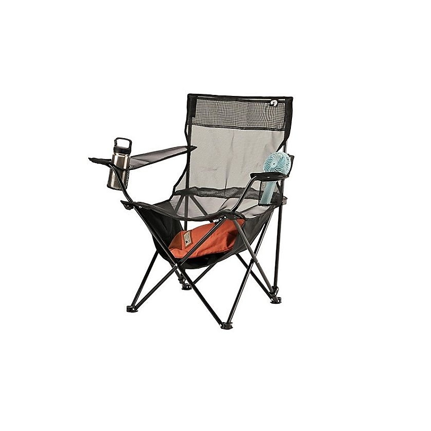 クールメッシュ リラックスラウンジチェア(ブラック)