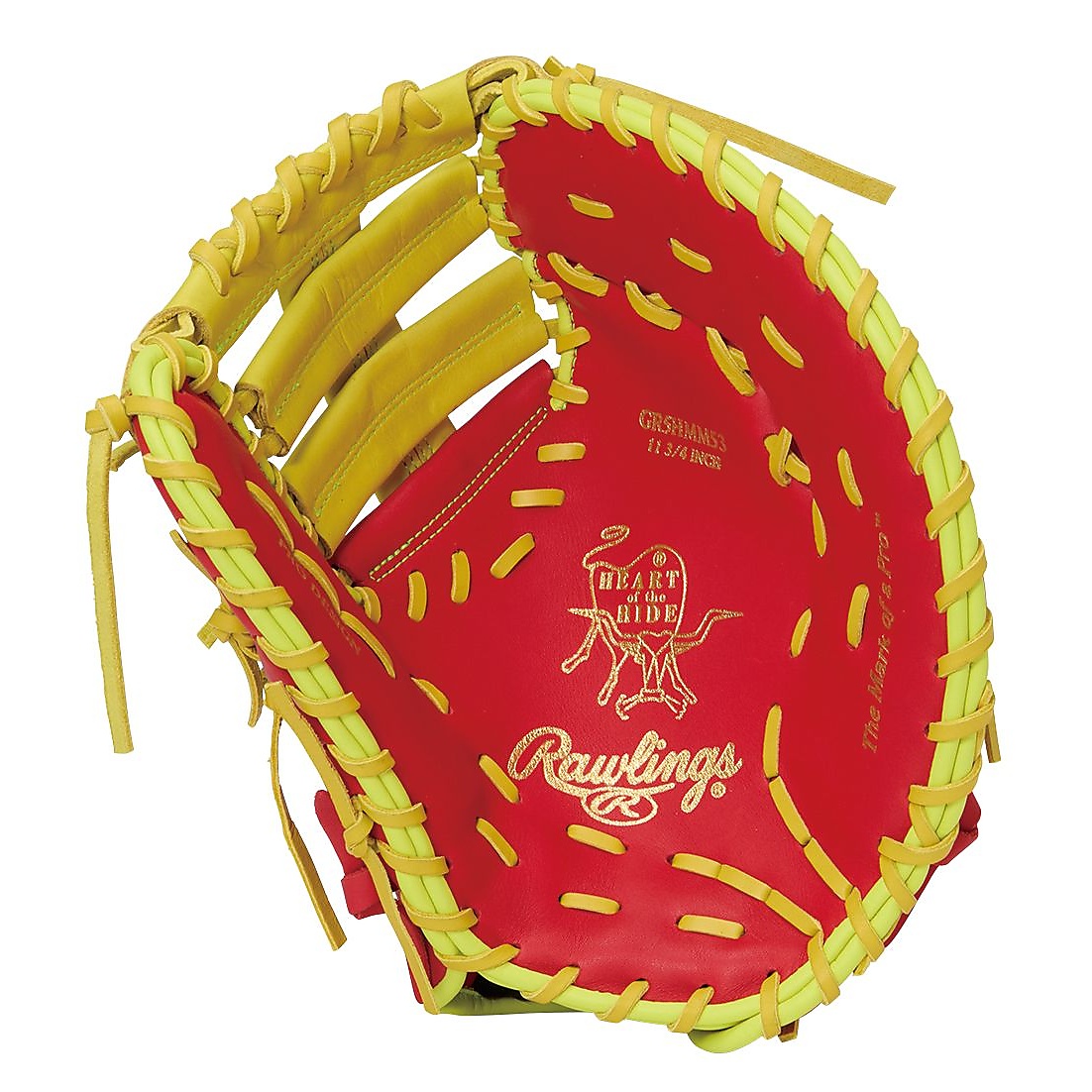 軟式 HOH MLB COLOR SYNC(エイチオーエイチエムエルビーカラーシンク)M53 - スカーレット/イエロー