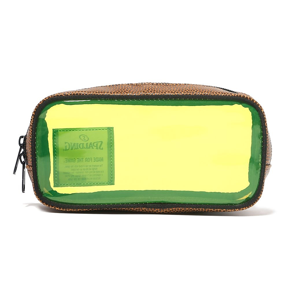 クリア ボール ペンケース ライムグリーン