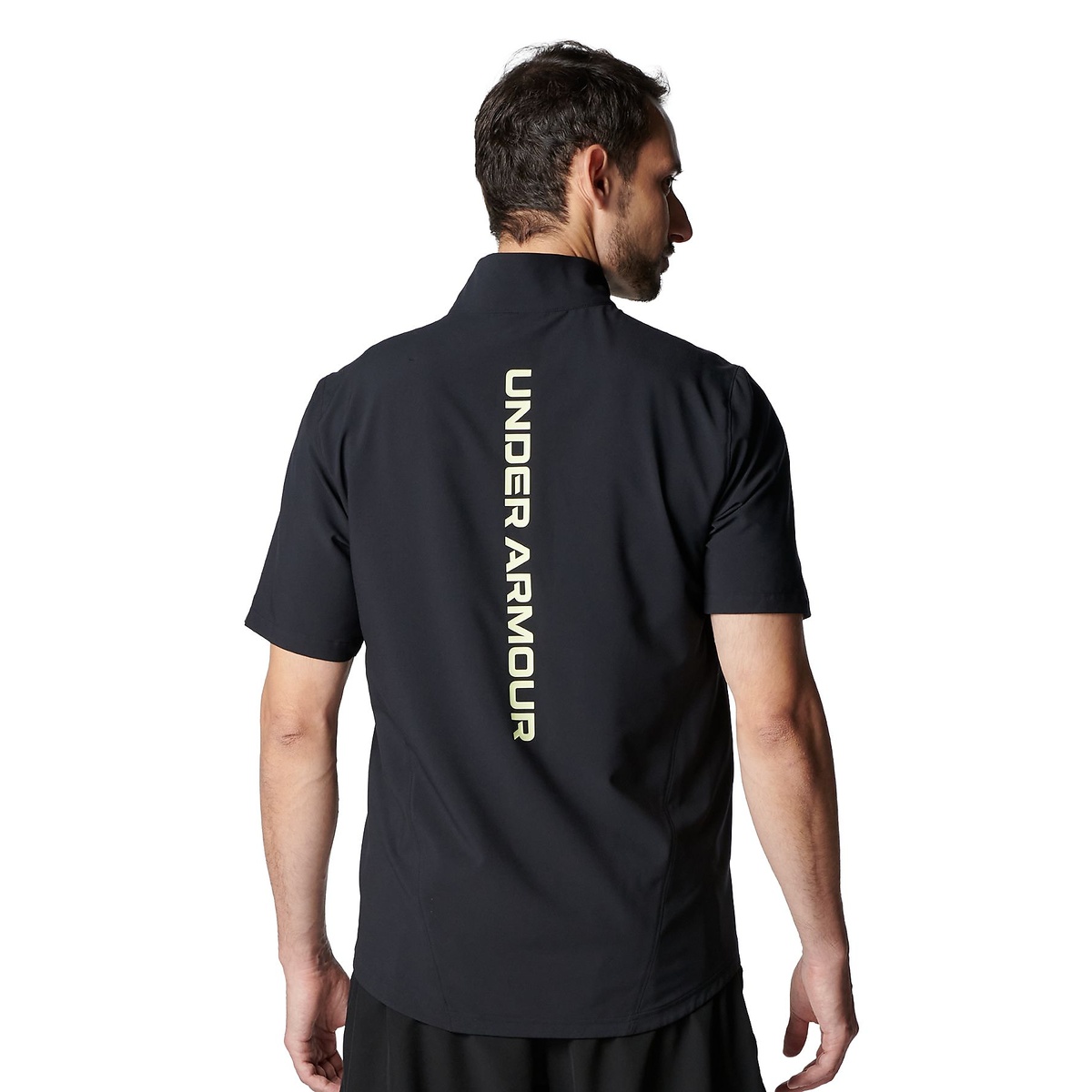 UA FRESH WOVEN FULL ZIP SHORT SLEEVE T-SHIRT