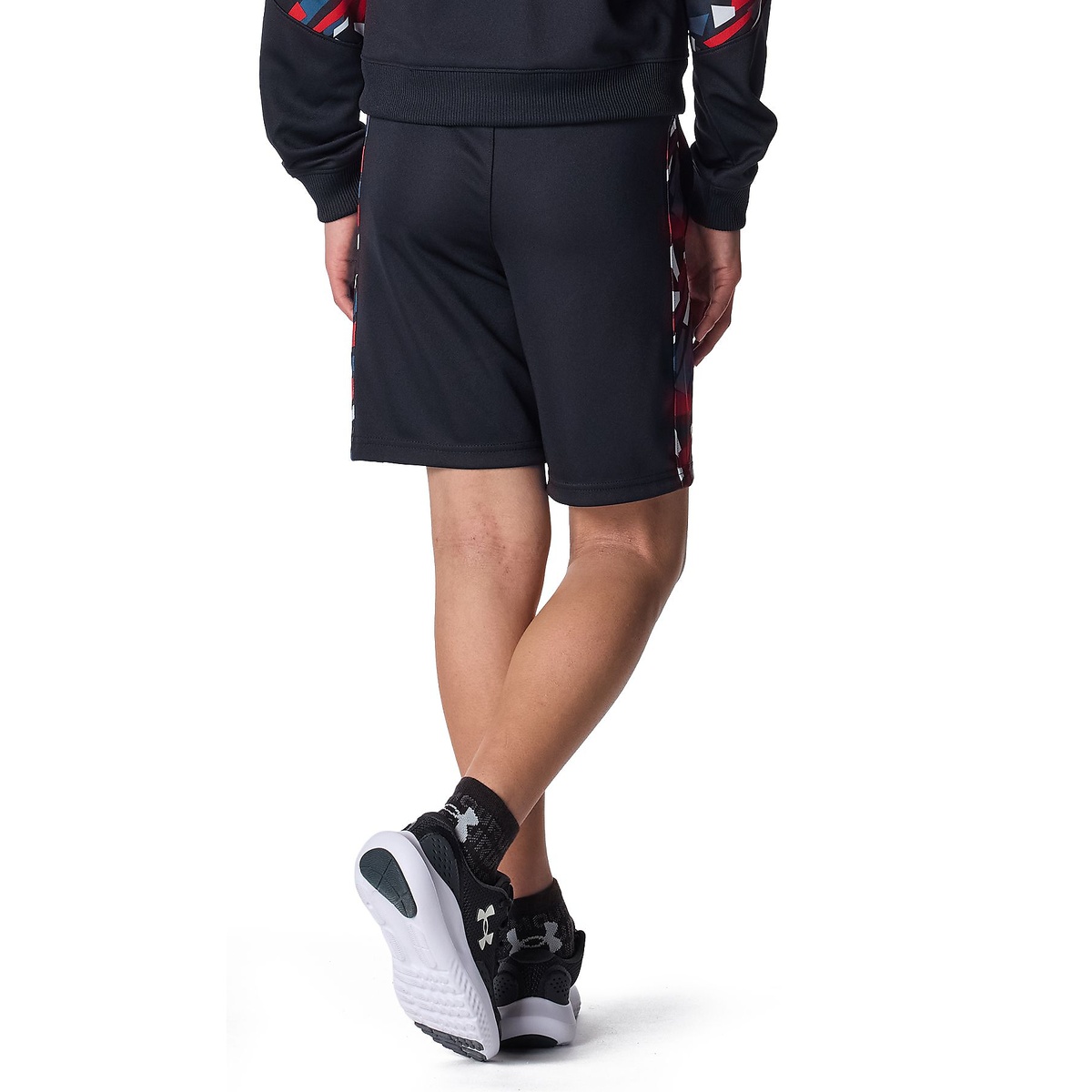 UA PRINT BLOCK TRACK SHORTS
