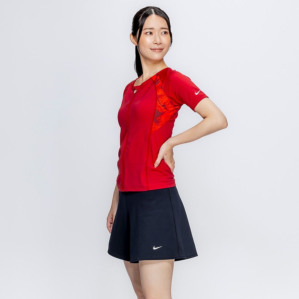 ナイキ SS26 【FLARE FIT SHORTS】半袖ジップ付きセパレーツ