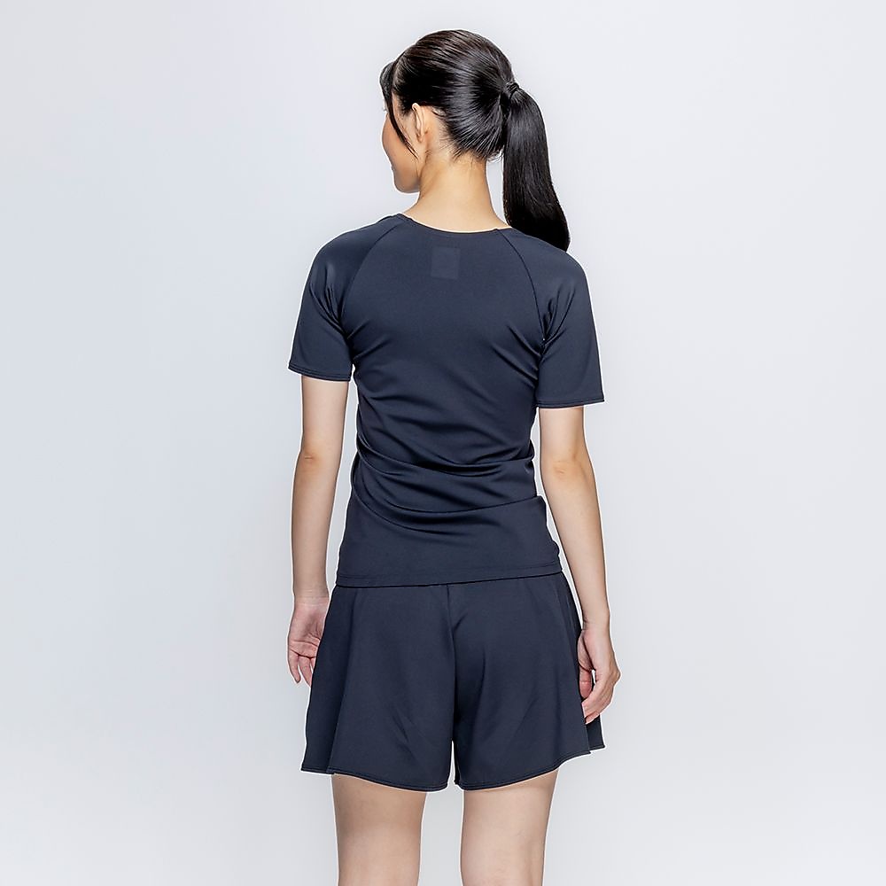 ナイキ SS26 【FLARE FIT SHORTS】半袖ジップ付きセパレーツ