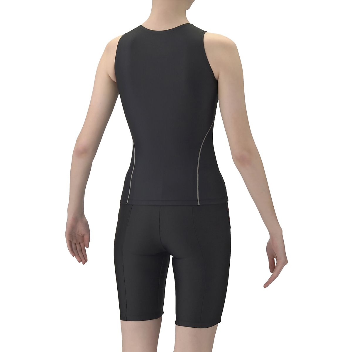 フィットネスセパレーツ(カバーバック・ハーフレッグ・差し込みパッド)