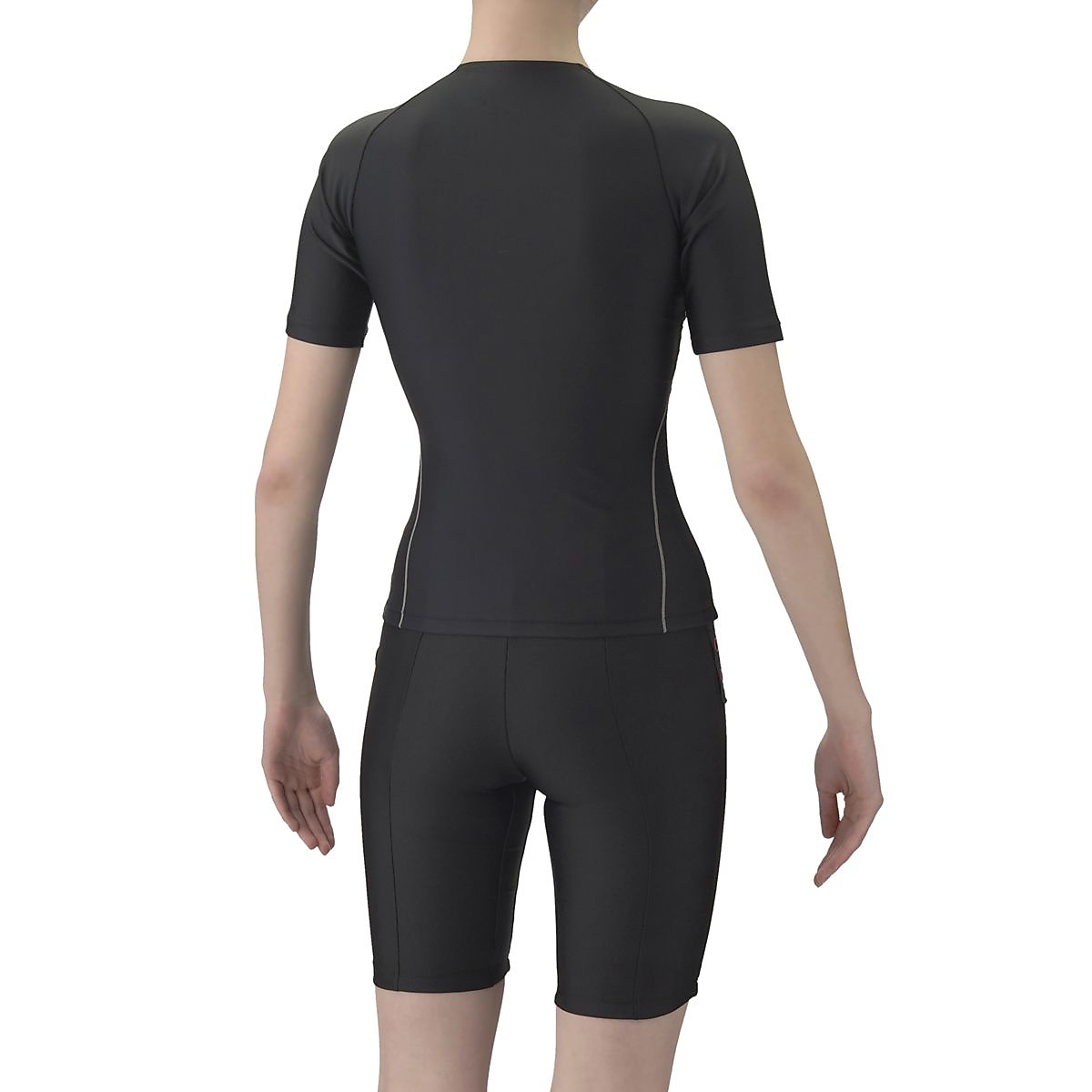 フィットネスセパレーツ(カバーバック・ハーフレッグ・差し込みパッド)