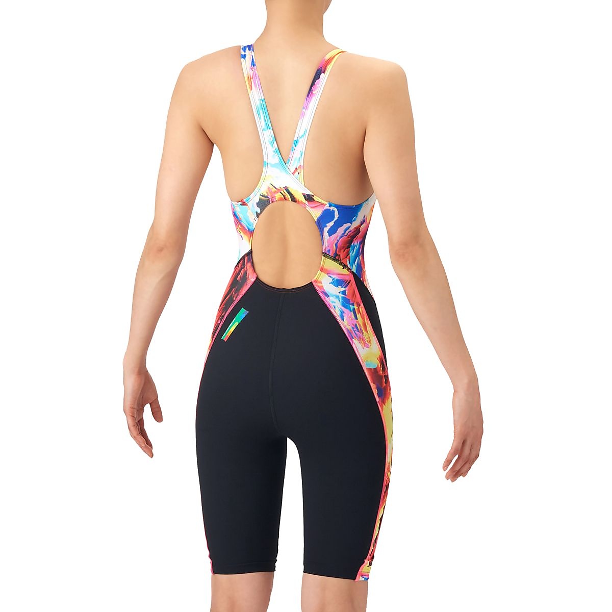 トレーニングワンピーススパッツ(オープンバック・ハーフレッグ)