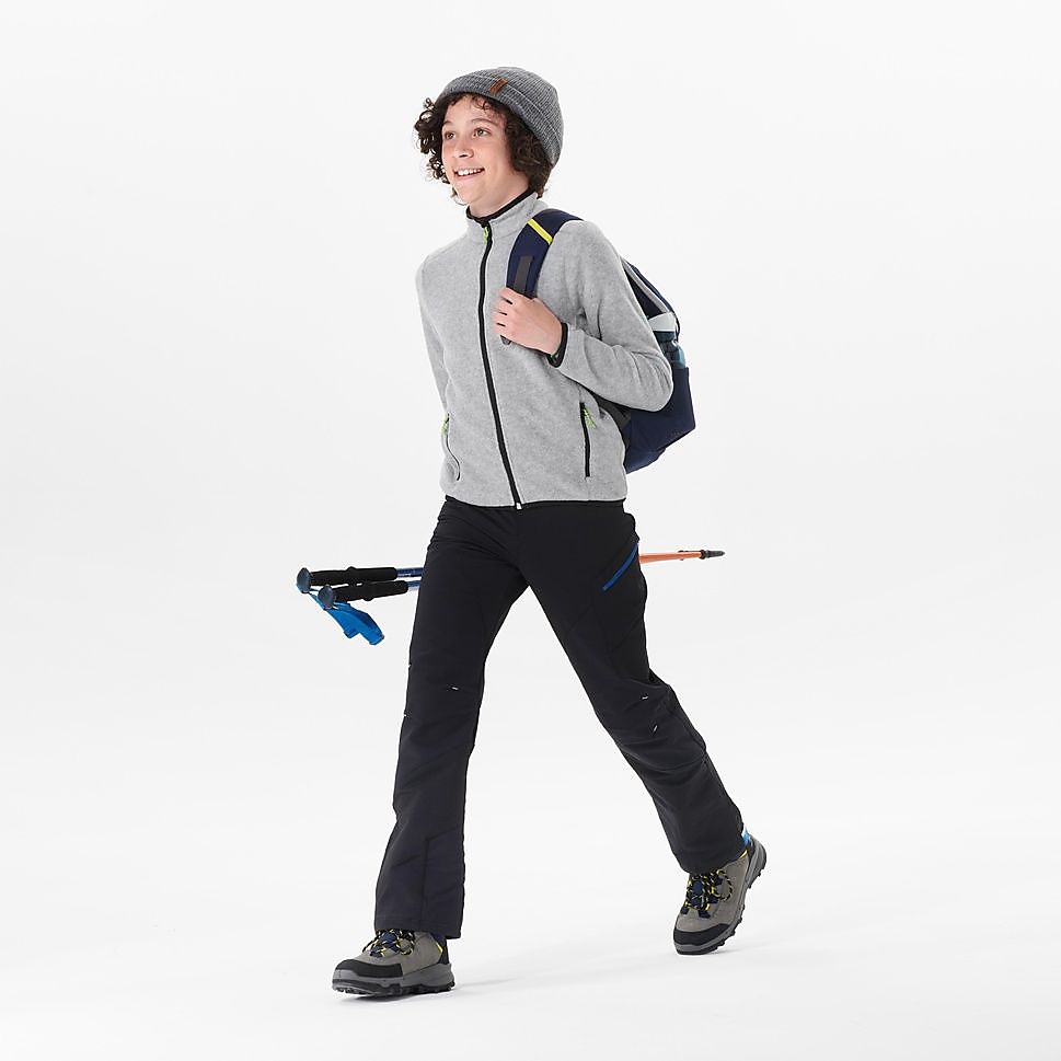 QUECHUAキッズフリースジャケットMH100 GRY