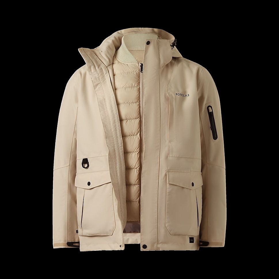 FORCLAZメンズダウンジャケット3WAY NH500 BEG