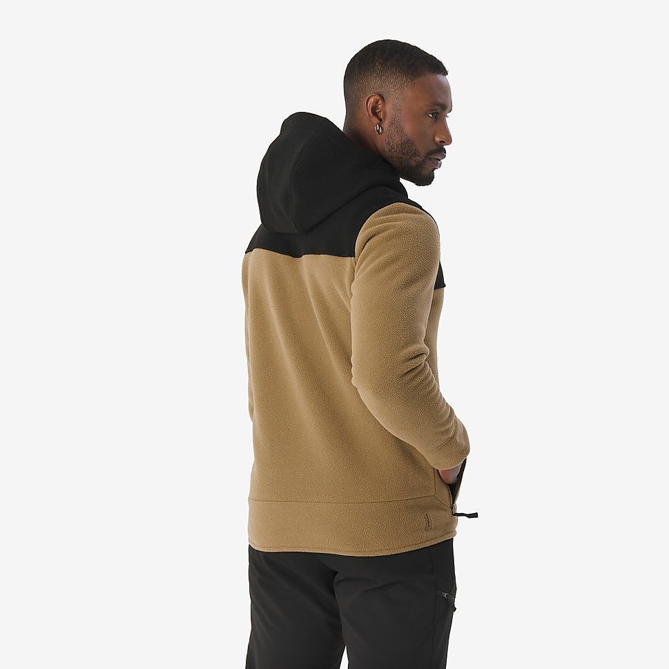 QUECHUAメンズフリースジャケットウォームSH500 BRN