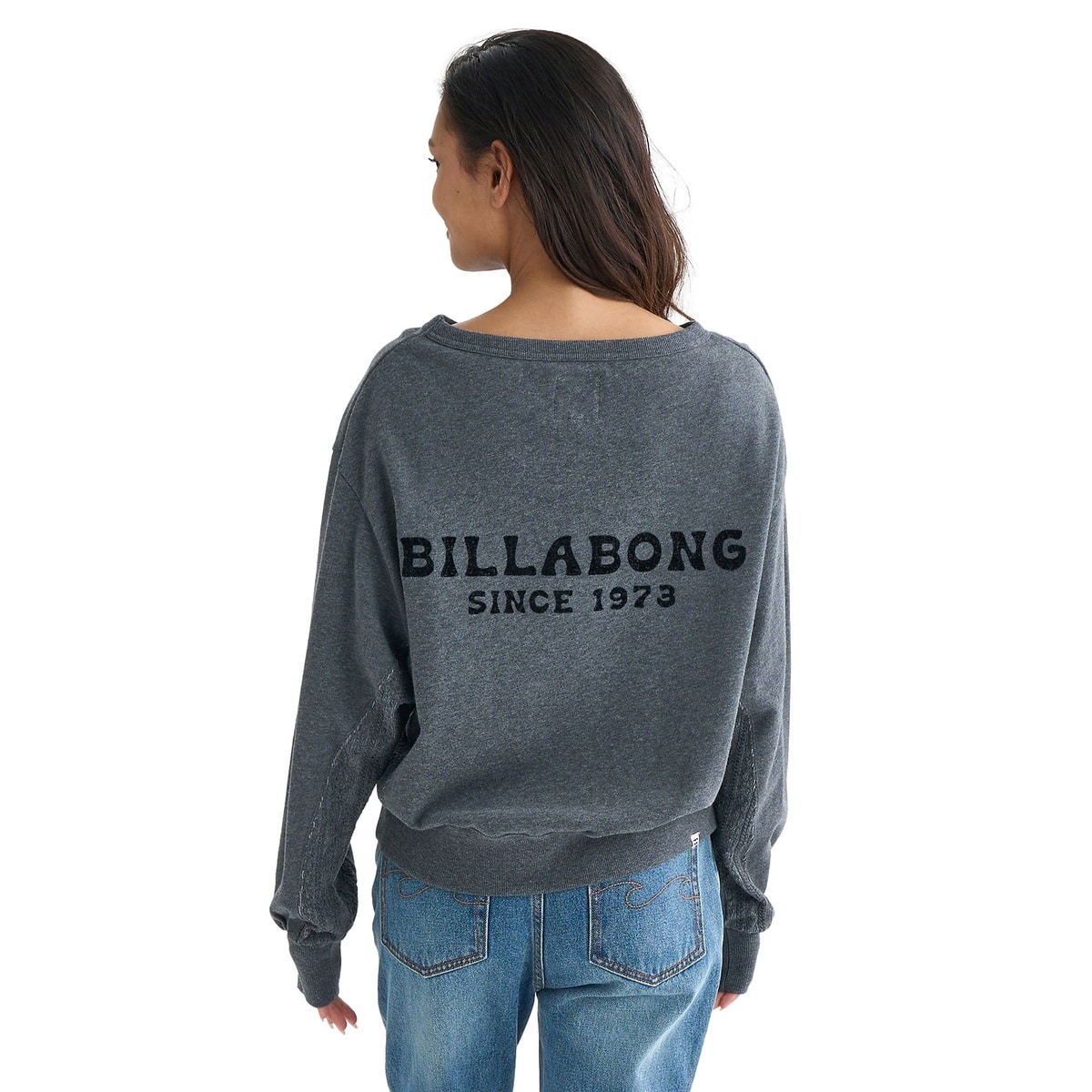 BOAT NECK LOOSE CROPPED CREW