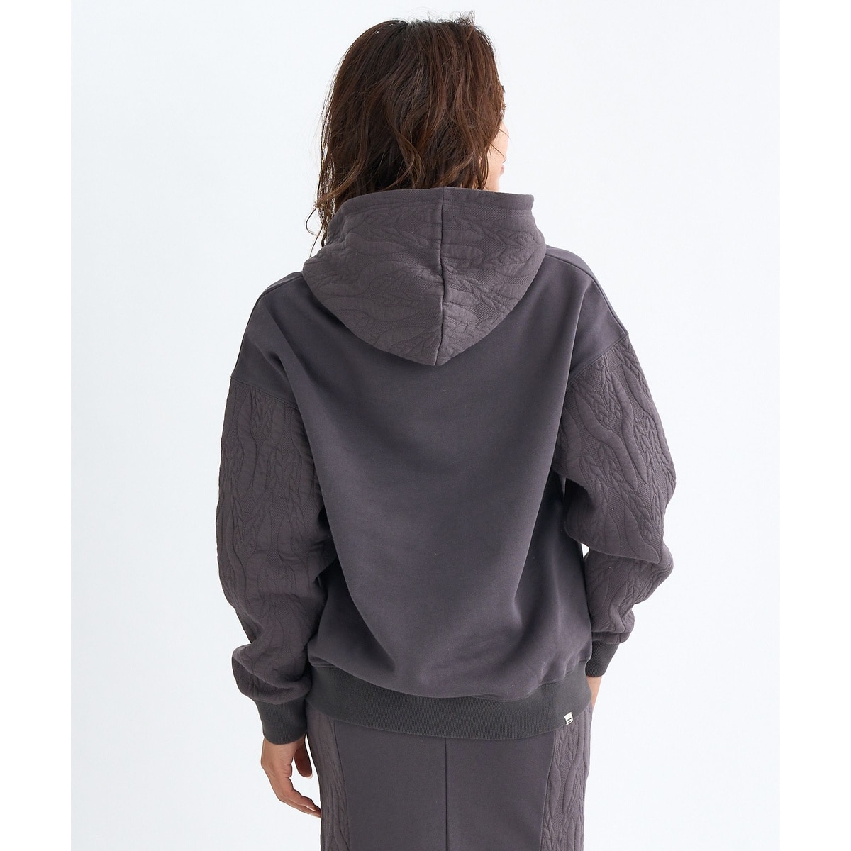 QUILT MIX LOOSE FIT PARKA