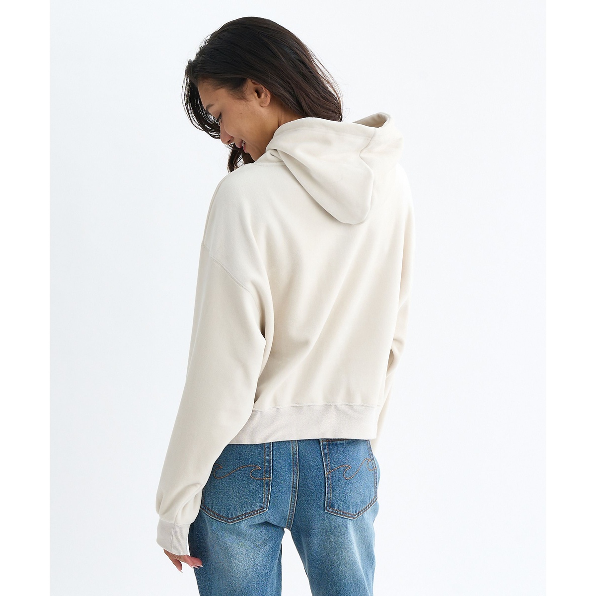 LAZY DAZE LOOSE CROPPED SWEAT PARKA