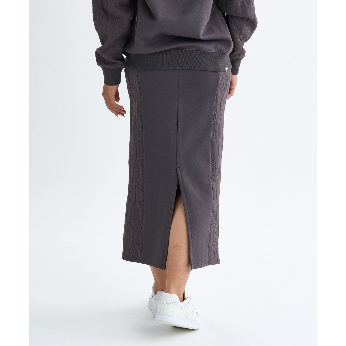 QUILT MIX LONG SKIRT