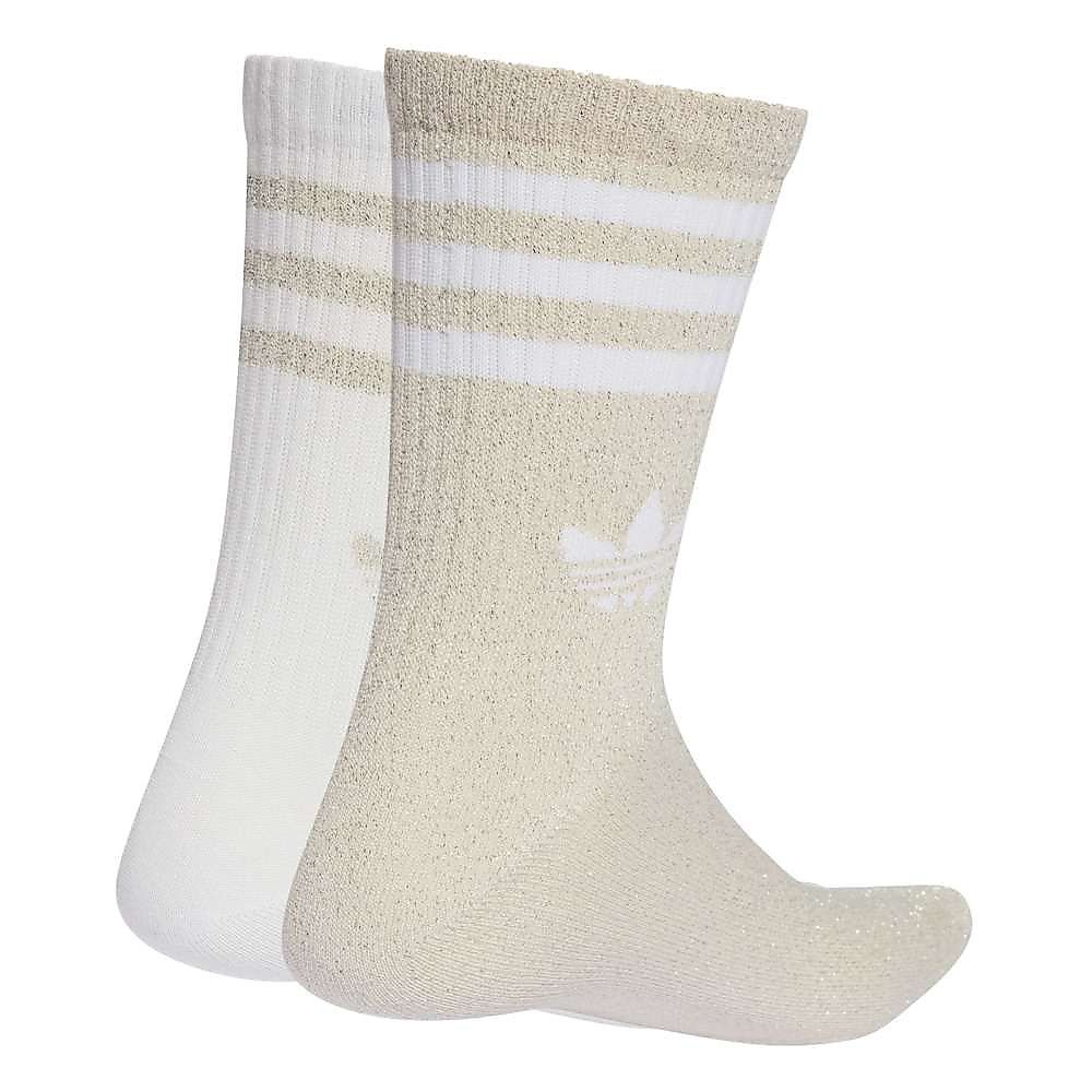 3 STRIPES GLITTER CREW SOCKS 2 PAIRS