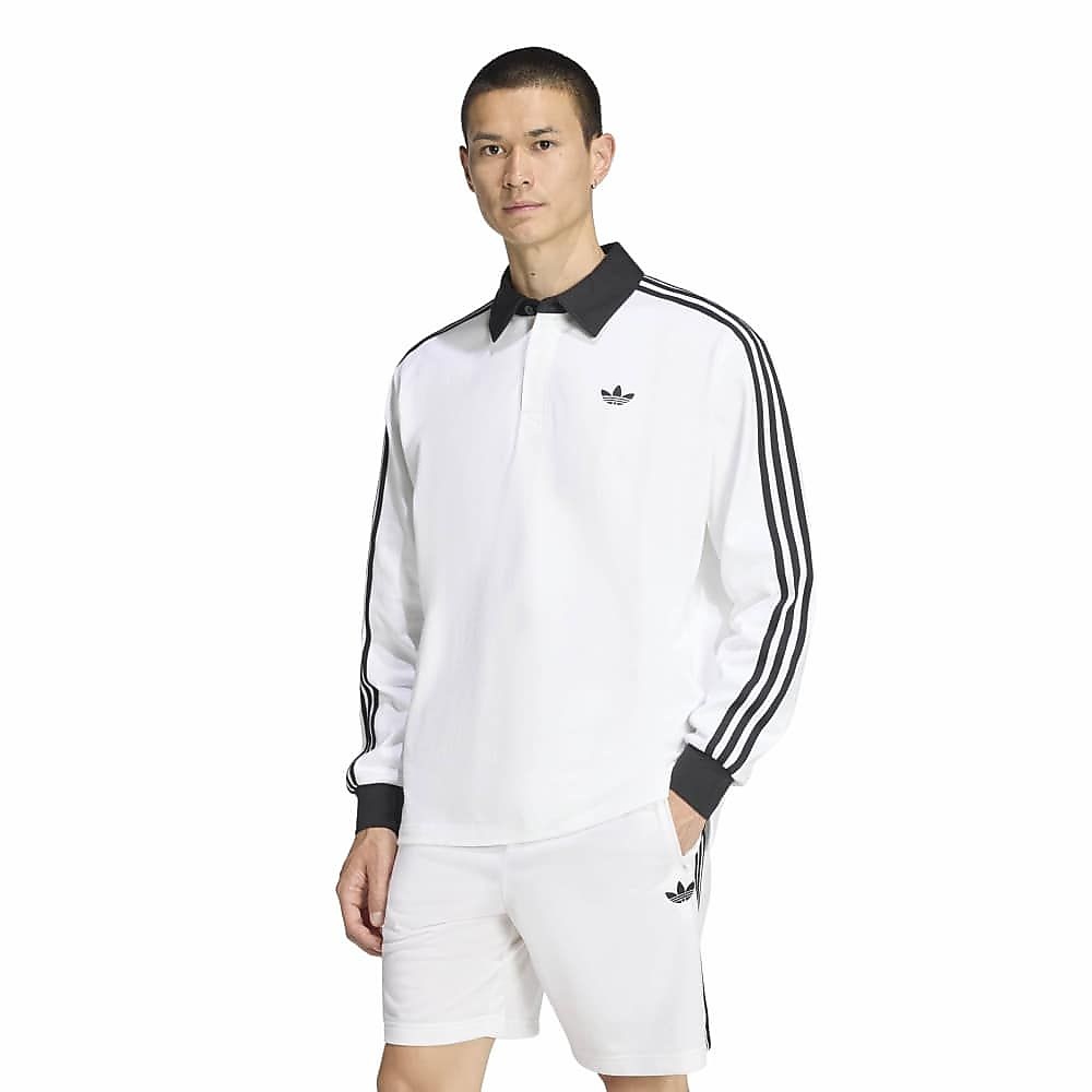 3-STRIPES RUGBY LONGSLEEVE POLO
