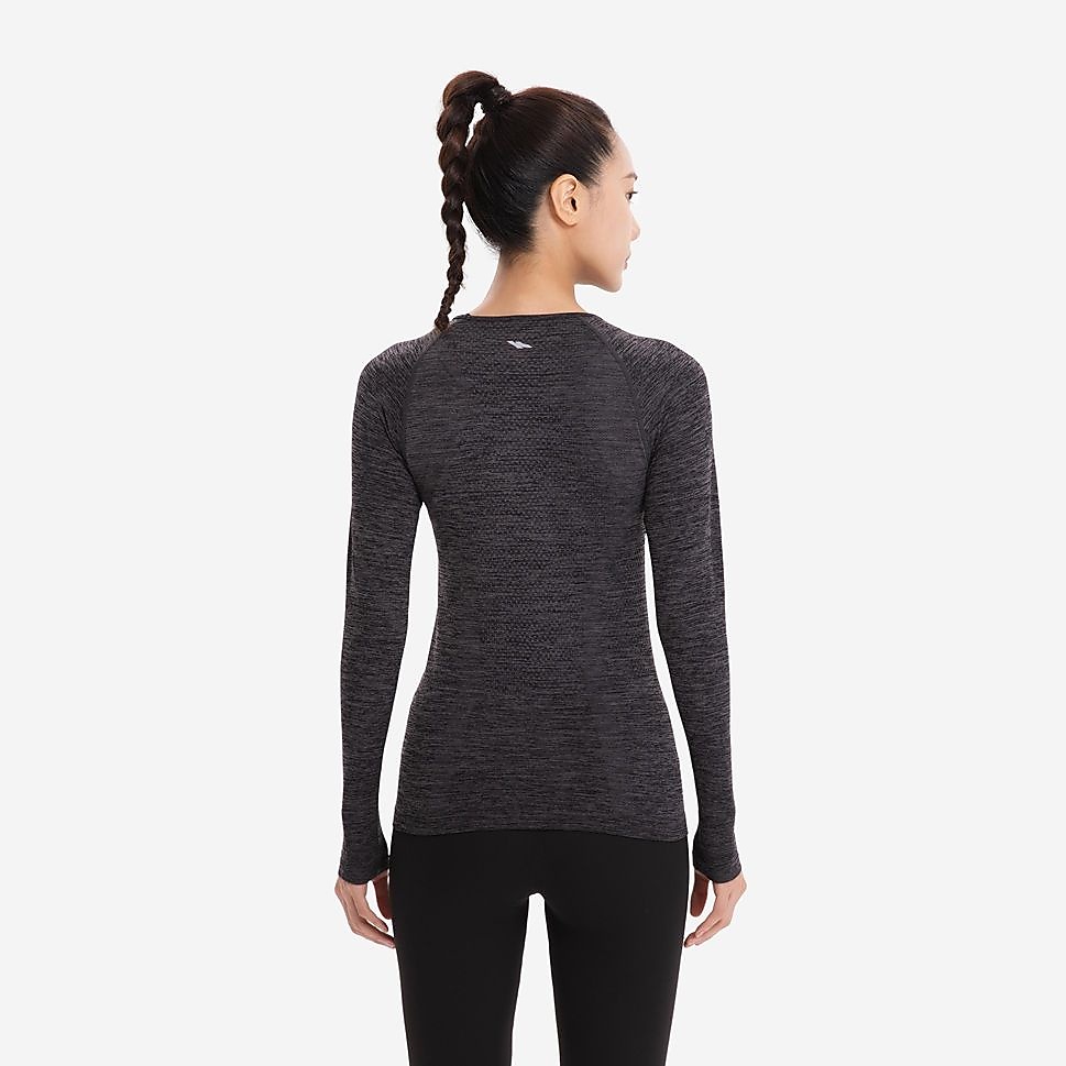 KIPRUNレディース長袖TシャツRUN500 GRY