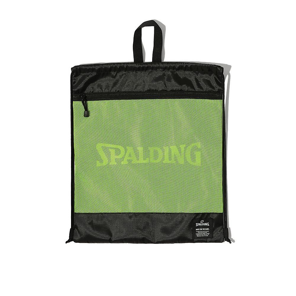 デイリー ナップサック ブラック×ライムグリーン