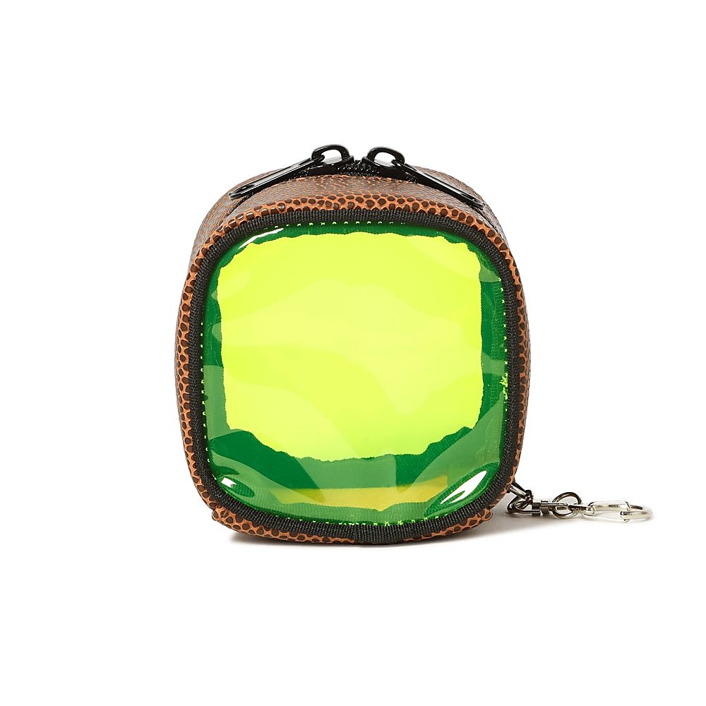 クリアボール スクエアポーチ ライムグリーン